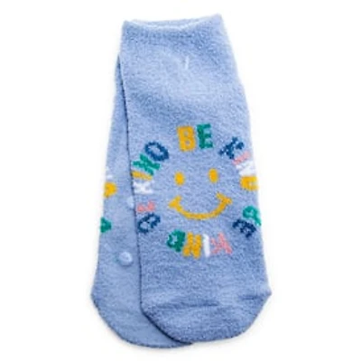 Ladies Cozy Quote Ankle Slipper Socks, 1 Pair