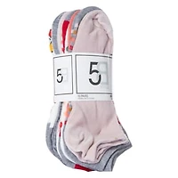 Ladies Low-Cut Socks 10-Pack - Mushroom Print