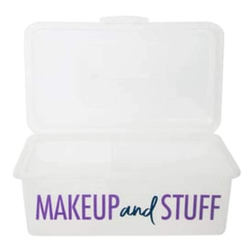 Makeup Organizer Box With Tray 9.6in x 5.6in