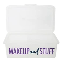Makeup Organizer Box With Tray 9.6in x 5.6in