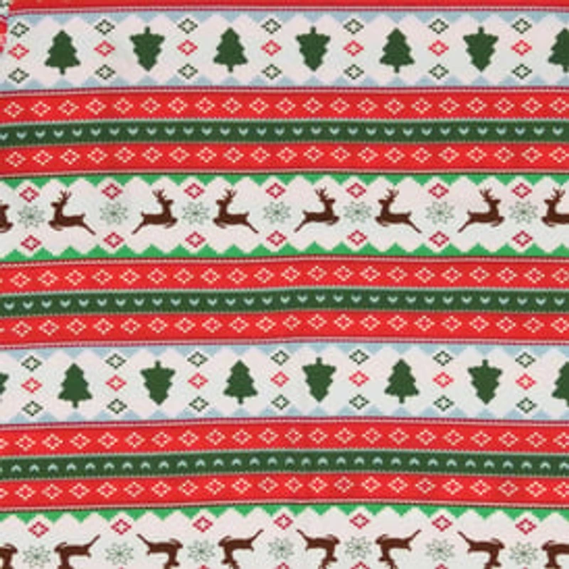Juniors Holiday Fair Isle Pajama Top