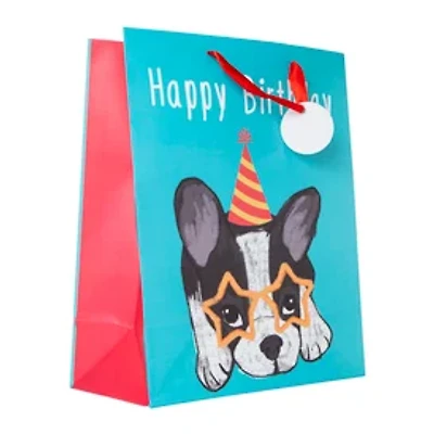 Large Dog Birthday Gift Bag 10in x 12in