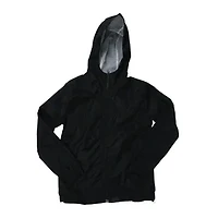Young Men's Black Windbreaker Jacket