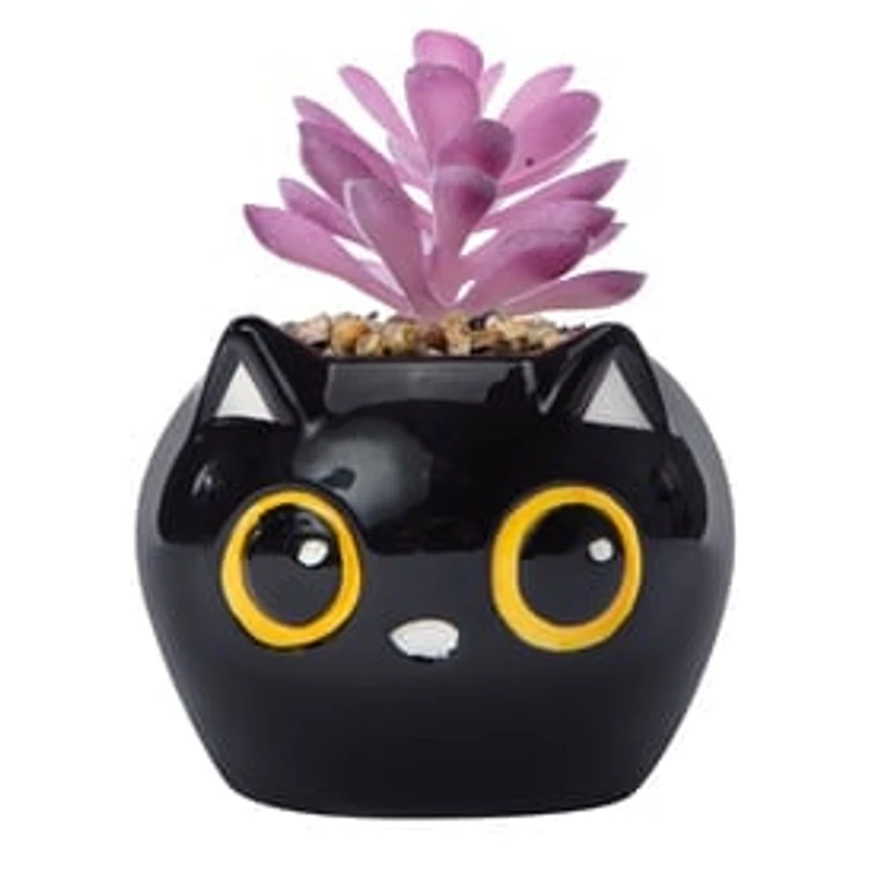 Halloween Faux Succulent 4in
