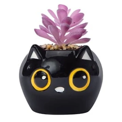 Halloween Faux Succulent 4in