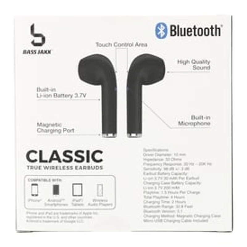 Classic True Wireless Bluetooth® Earbuds