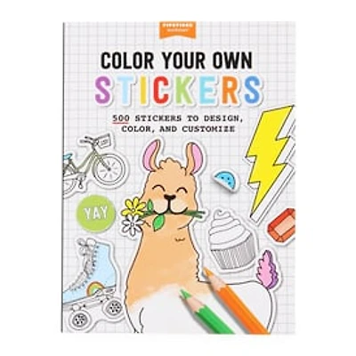 Color Your Own Stickers: 500 Sticker Book