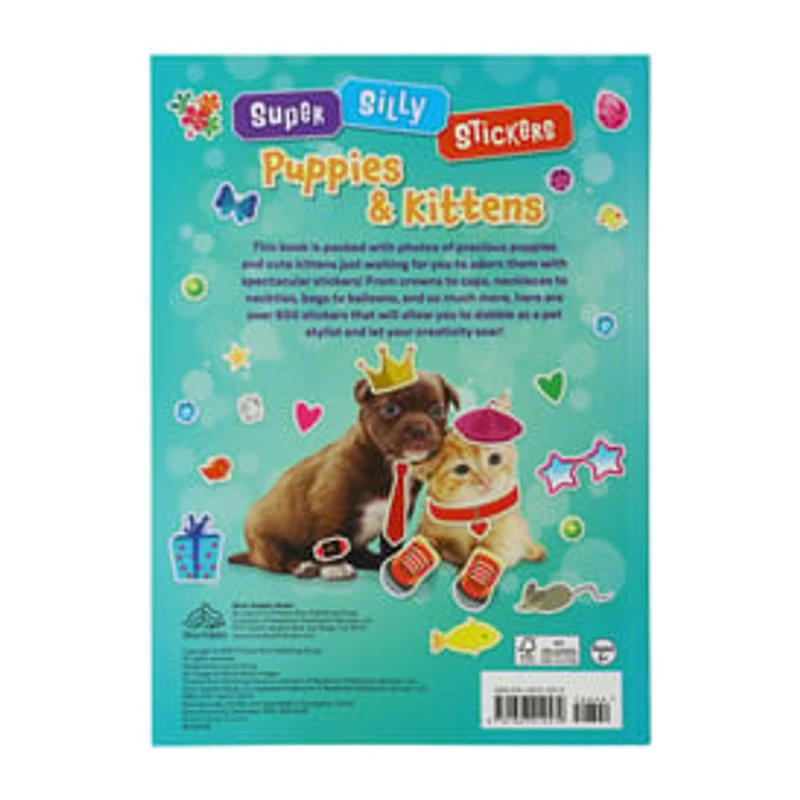 Super Silly Stickers Puppies And Kittens Sticker Book