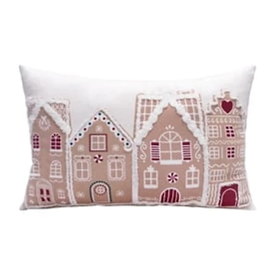 Christmas Gingerbread House Pillow