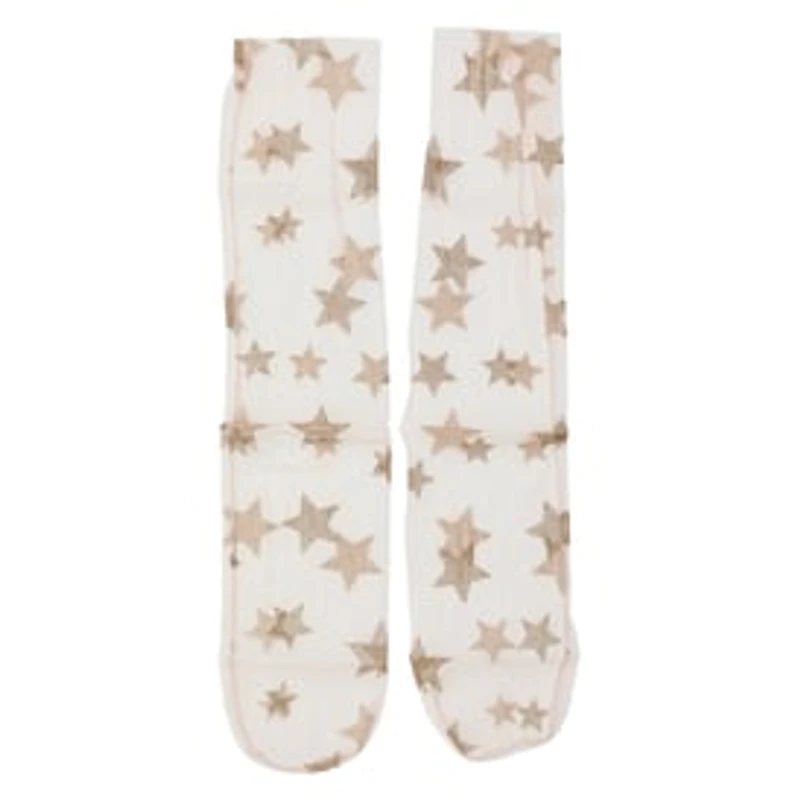 Ladies Glitter Star Sheer Socks
