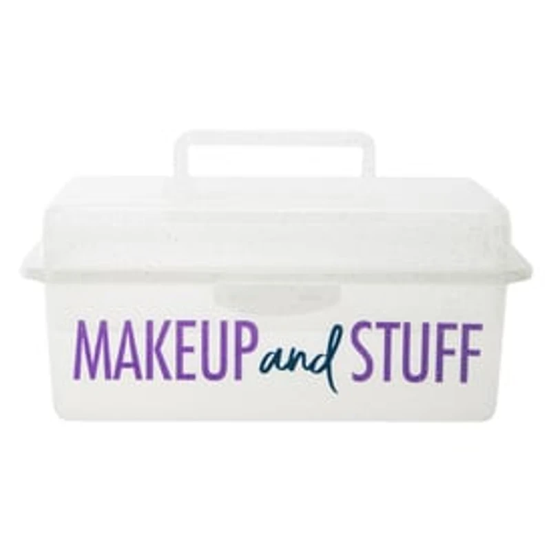 Makeup Organizer Box With Tray 9.6in x 5.6in