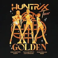 KPop Demon Hunters HUNTRX Golden Tour Graphic Tee