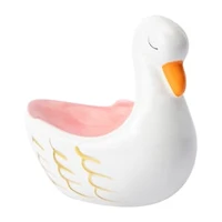 Ceramic Swan Trinket Tray