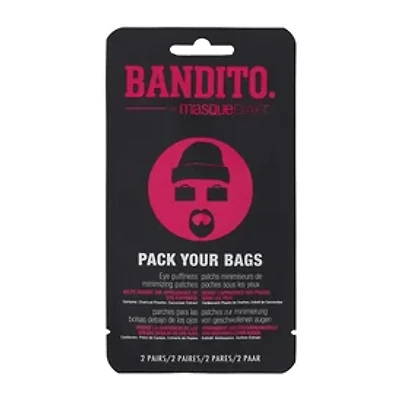 Bandito. By Masque B.A.R™ Pack Your Bags Patches 2-Pairs