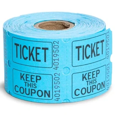 Double Raffle Ticket Roll 500-Count