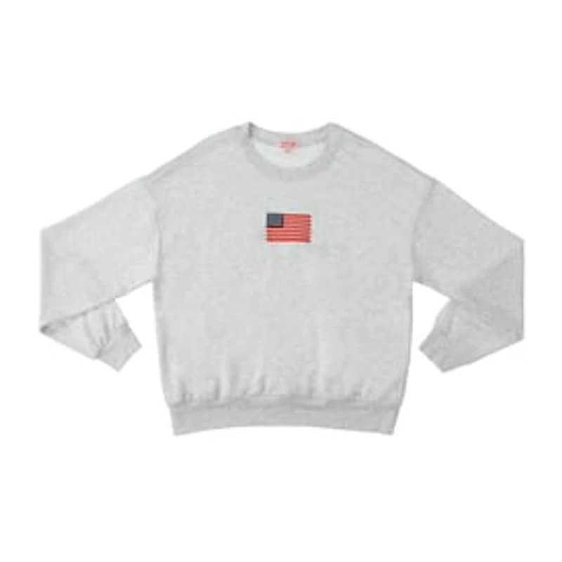 Juniors USA Crew Neck Graphic Sweatshirt