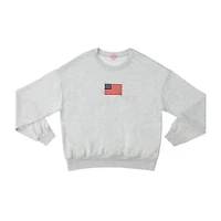 Juniors USA Crew Neck Graphic Sweatshirt