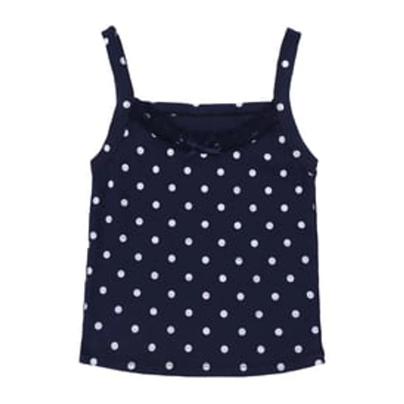 Juniors Polka Rib Tank Top