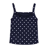 Juniors Polka Rib Tank Top
