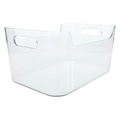 Small Clear Plastic Bin 6.8in x 10in