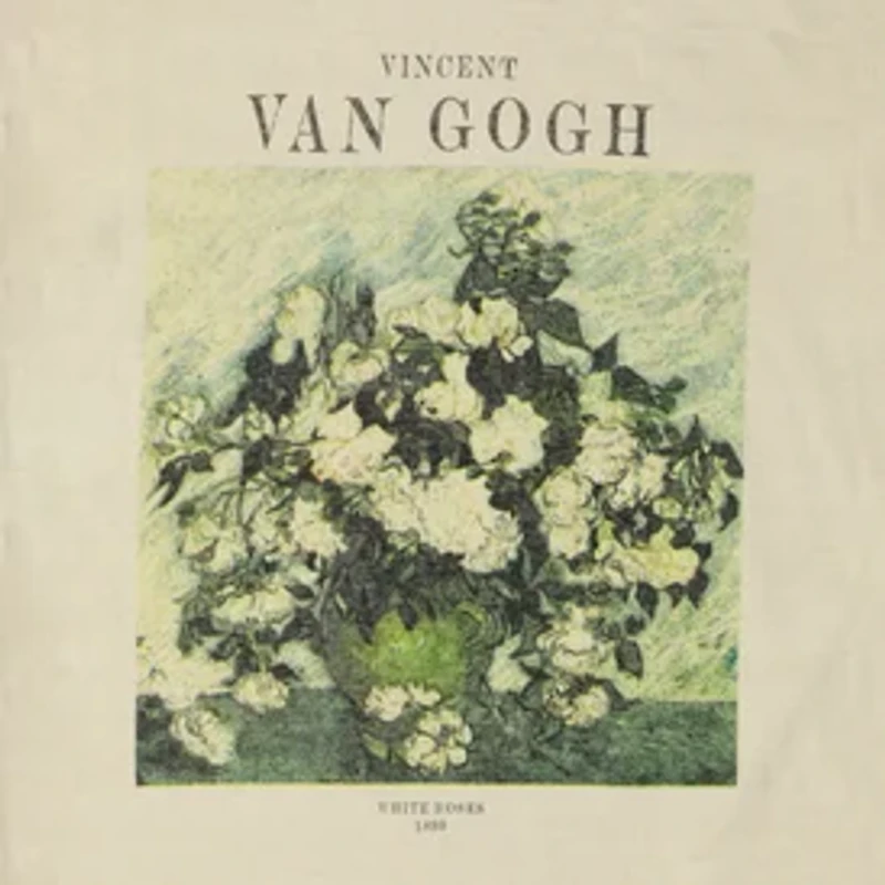 Vincent Van Gogh Roses Graphic Tee