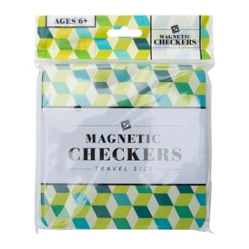 Travel Size Magnetic Checkers Board Game