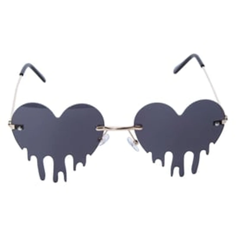 Ladies Drip Heart Sunglasses