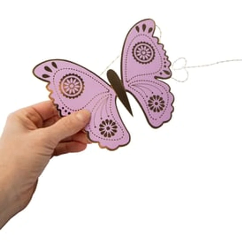 Butterfly Party Banner 96in x 5in
