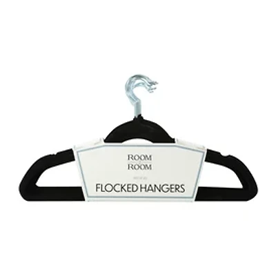 Flocked Clothes Hangers 20-Pack