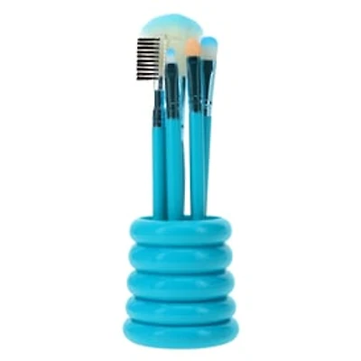 Makeup Brushes & Holder 6-Piece Set