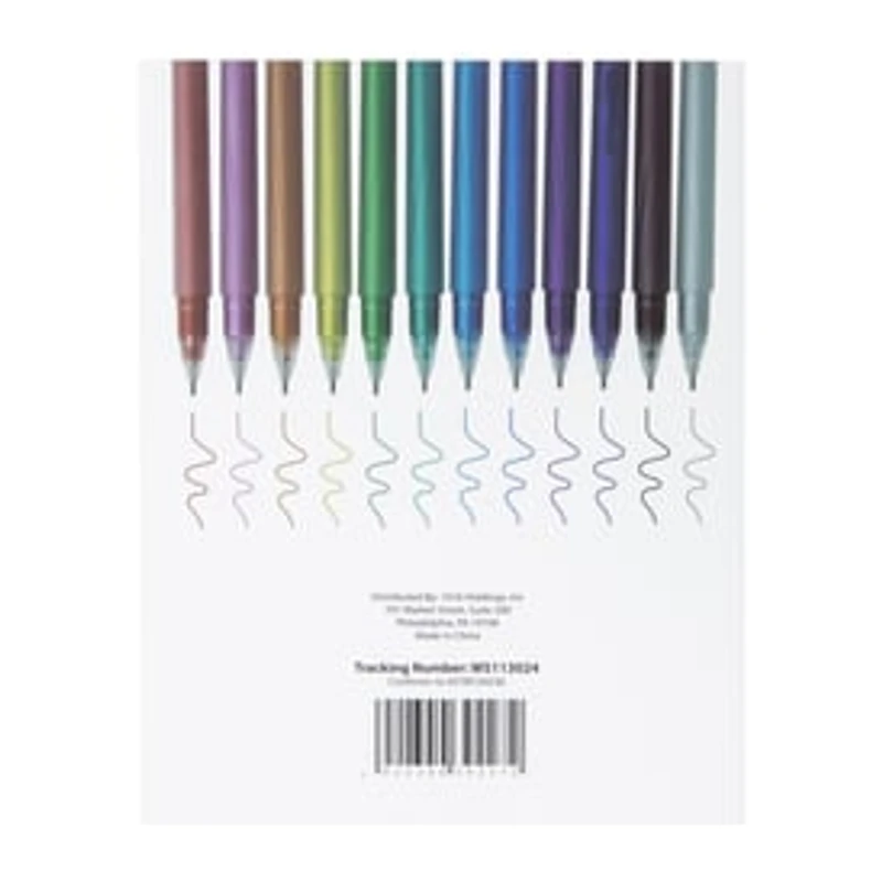 Metallic Gel Pens 12-Count