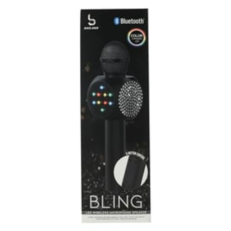 Bluetooth® Karaoke LED Bling Mic With Speaker