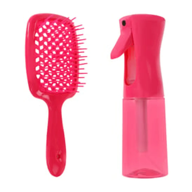 Hairology® Brush & Spray Bottle Hair Care Set