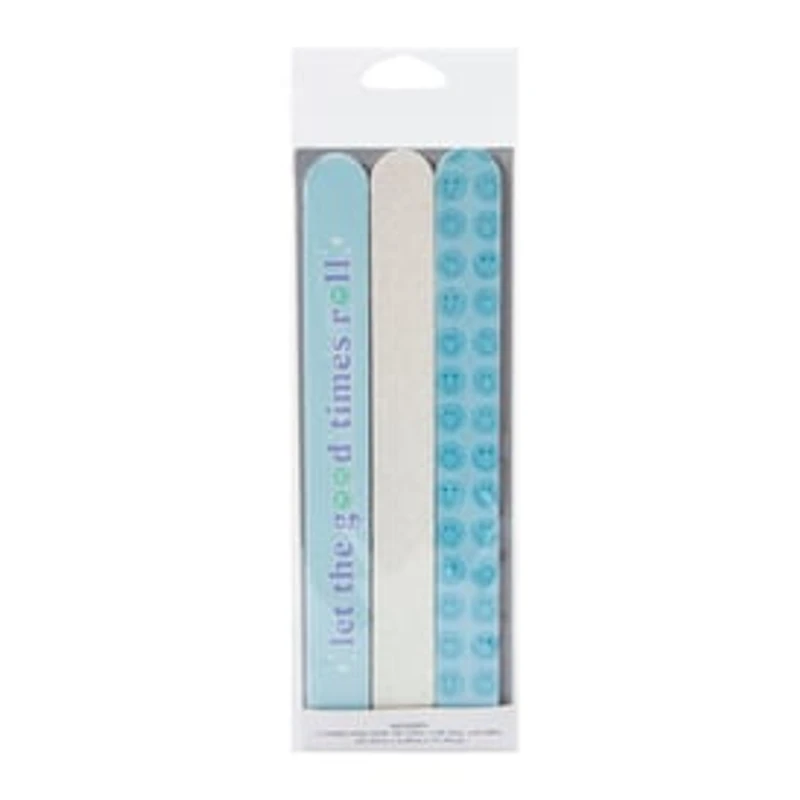 Smiley Nail File 3-Pack Set (Styles May Vary)
