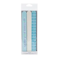 Smiley Nail File 3-Pack Set (Styles May Vary)