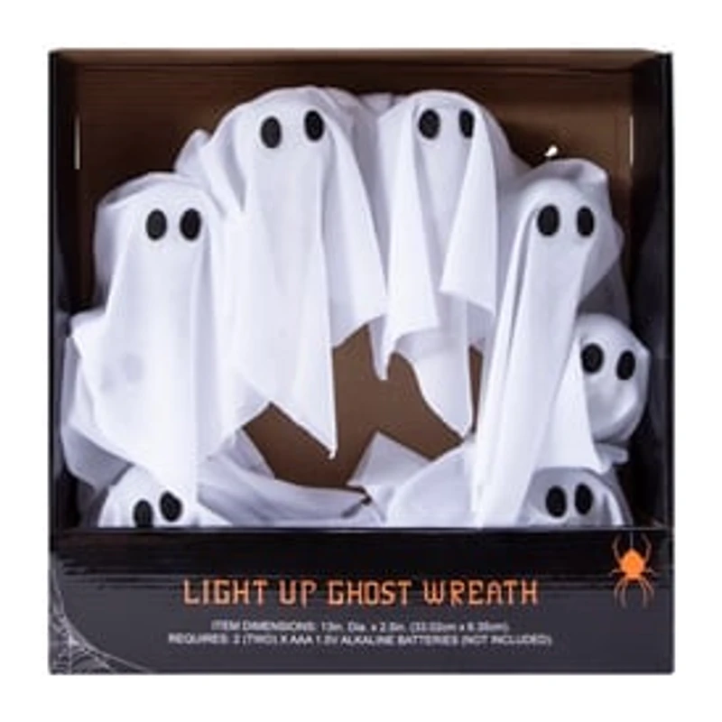 Light Up Ghost Wreath