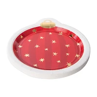 Christmas Themed Ornament Party Plates