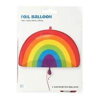 INFLATED Rainbow Shaped Balloon 25in