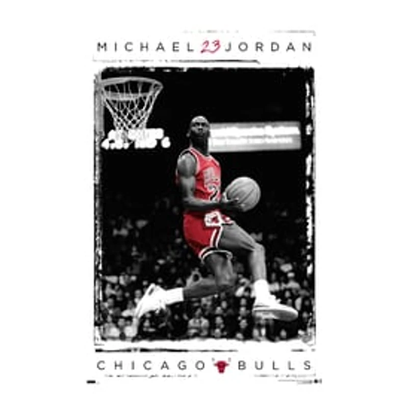 Michael Jordan Chicago Bulls Poster 22.37in x 34in