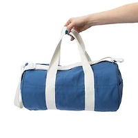 Printed Canvas Duffel Bag