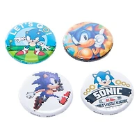 Character Button Pins 4-Count