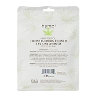 Hemp+ Hemp Seed Oil Hand Lotion Set 3-Piece