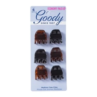Goody® Medium Claw Clips 6-Count