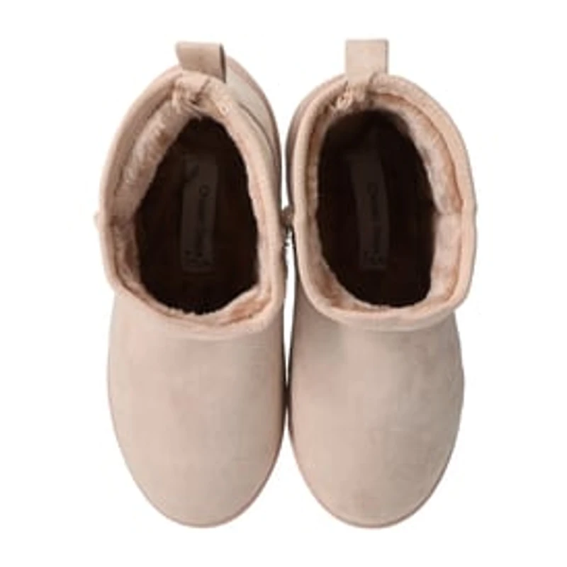 Ladies Cozy Sherpa Platform Boots