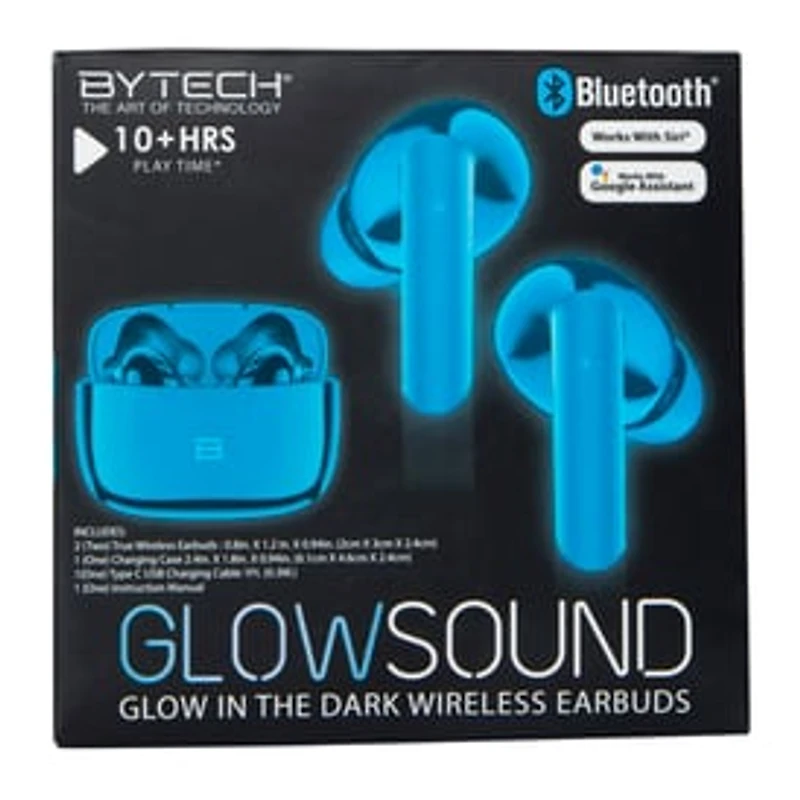 Glow The Dark Bluetooth® Earbuds With Mic