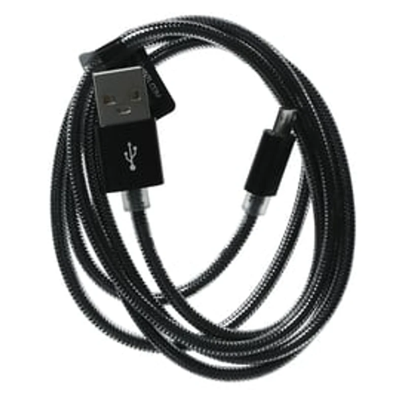 4ft Chrome Braided Micro-USB Cable