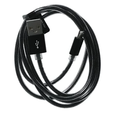 4ft Chrome Braided Micro-USB Cable