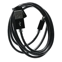 4ft Chrome Braided Micro-USB Cable