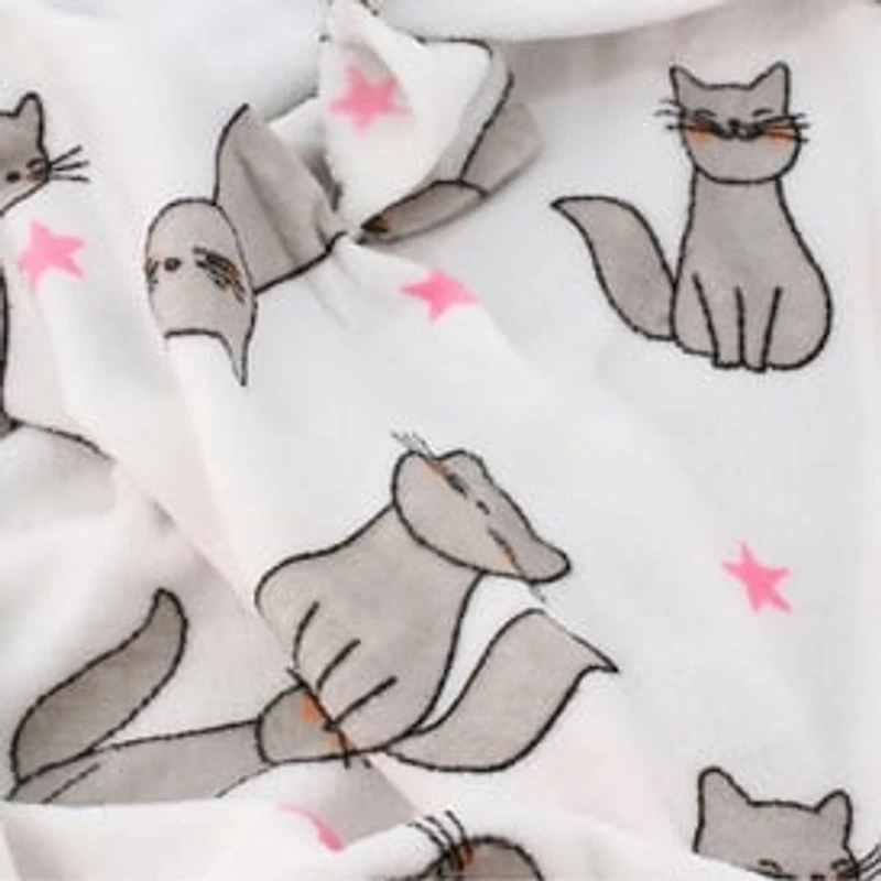 Cute Cat & Dog Blanket 50in x 60in