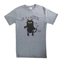 Look, I'm A Hooman, Dur Dur Dur' Cat Graphic Tee - Xl